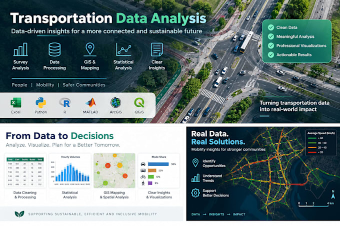 analyze traffic and transportation data professionally