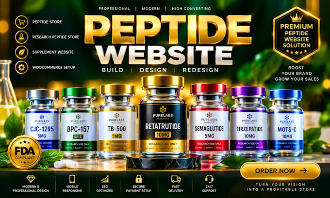 build peptide website peptide store research peptide store supplement website