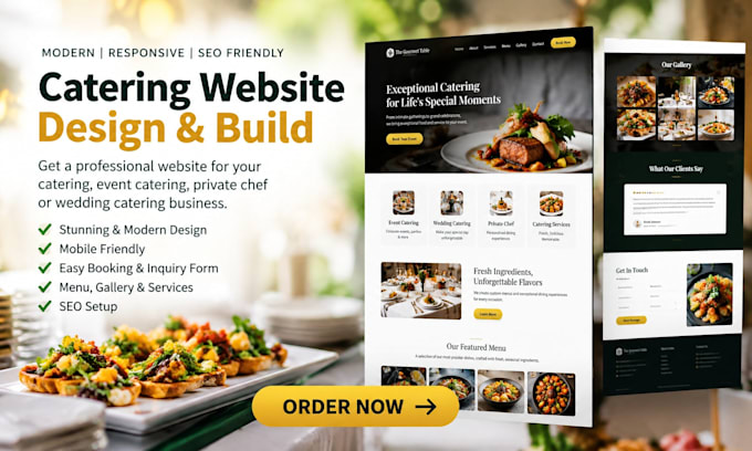 build wix event catering privat echef wedding catering catering service website
