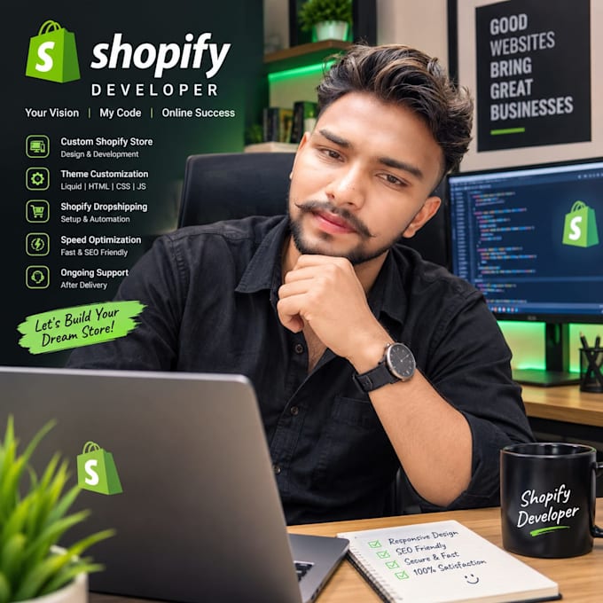 create premium shopify store design