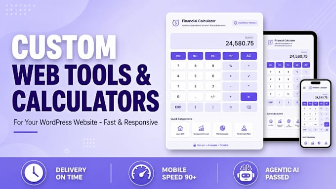 develop a custom calculator or interactive tool for wordpress