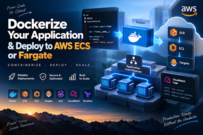 dockerize your application and deploy it to AWS ecs or fargate