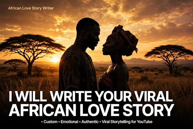 write an emotional african love story and drama script
