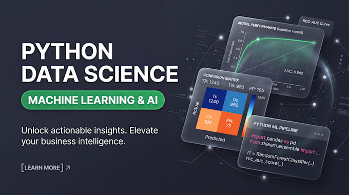 do python data analysis and machine learning models