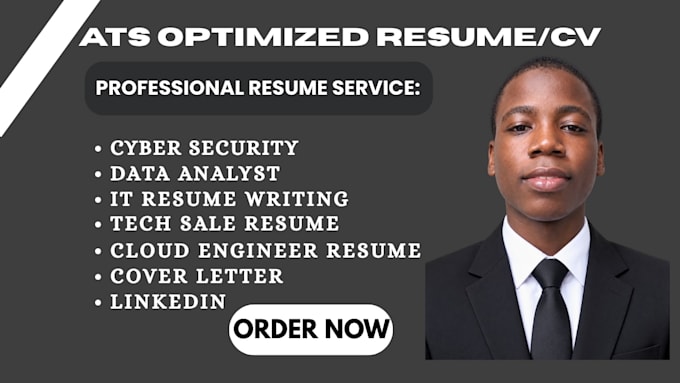write cyber security, technical, tech sales, software, cloud engineer resume