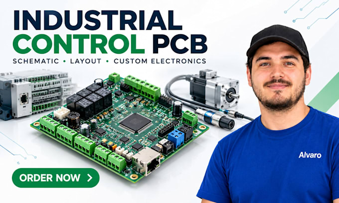 design industrial control pcb board, schematic layout and custom electronics pcb