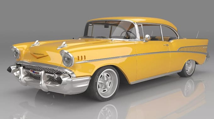 transform car model into 3d printable 3mf, modular part, restore automotive,fdm