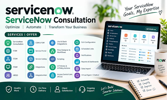 develop, customize and troubleshoot servicenow solutions