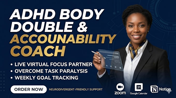 be your adhd body double, accountability partner, and productivity coach