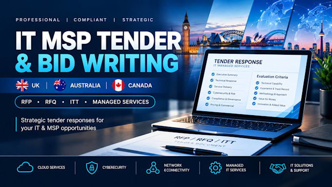 write winning UK IT msp tender response and bid proposals