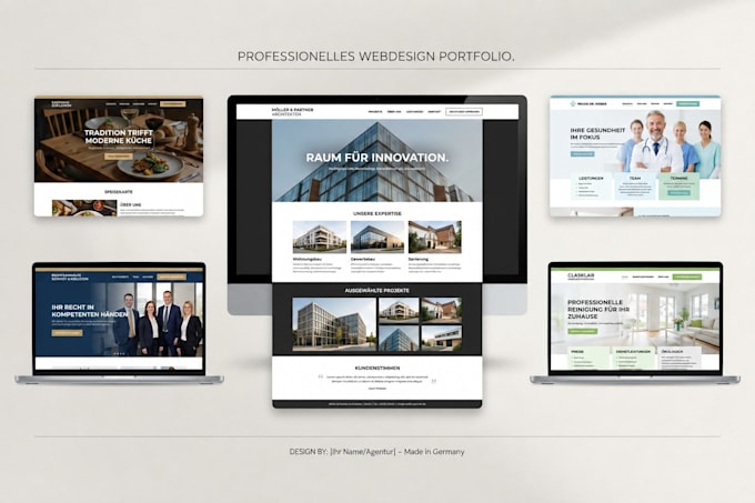 create a modern german business website in wordpress