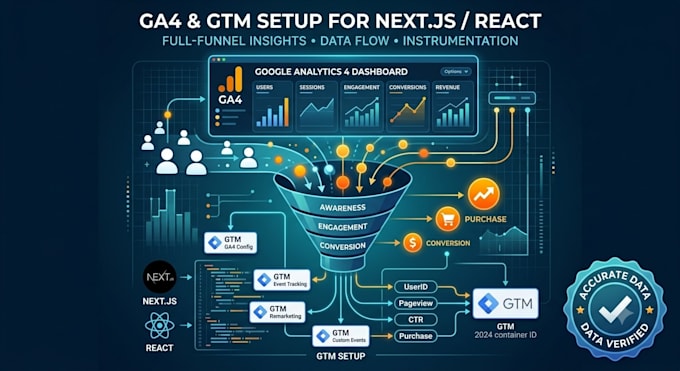 setup ga4 ecommerce conversion events and server side tracking
