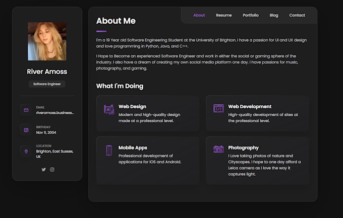 design and develop websites