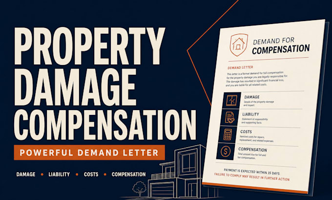 prepare a high impact property damage compensation demand