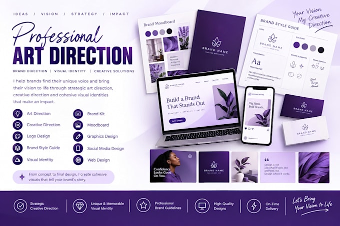 do art direction, creative direction and visual identity for your brand