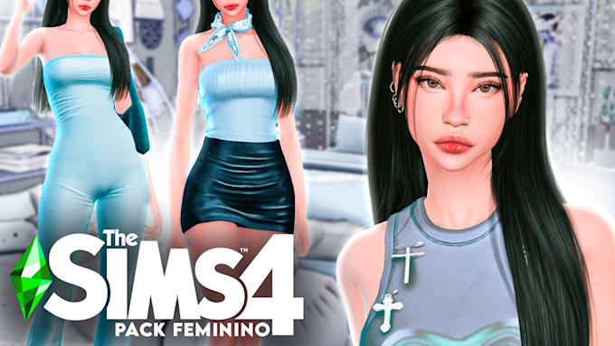 create unique custom sims 4 characters with cc, mods and custom designs