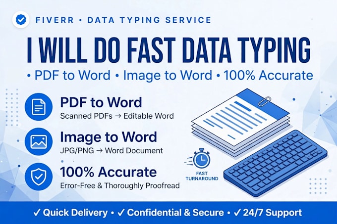 do fast typing data entry pdf to word