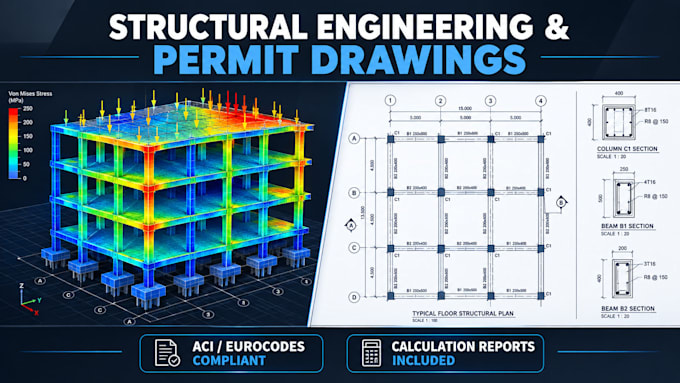 do structural engineering design, analysis, and calculations