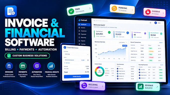 build custom app invoice invoice generator billing web appwithpayment automation
