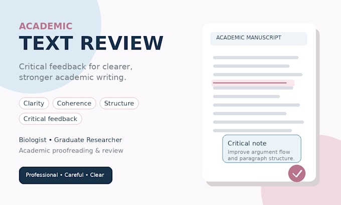 improve your academic text for clarity and structure