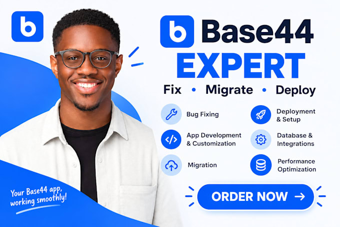 base44 expert fix base44 app base44 migration base44 bug fixing base44 deploy