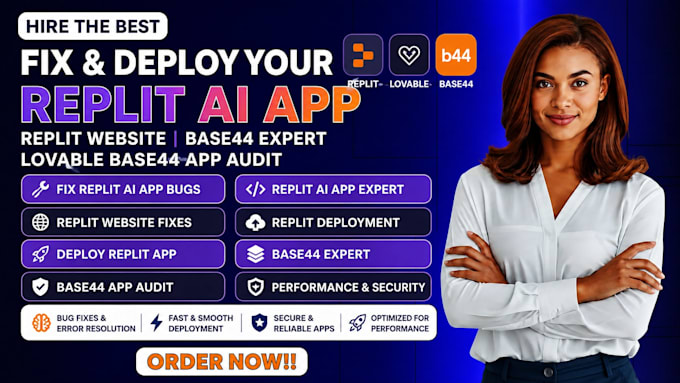 fix replit ai app replit website deploy base44 expert lovable base44 app audit