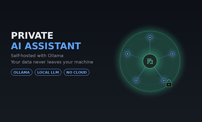 set up a private self hosted ai assistant using ollama and local llm