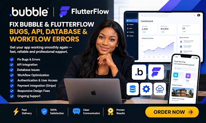 fix bubble flutterflow bugs api integration database workflow errors