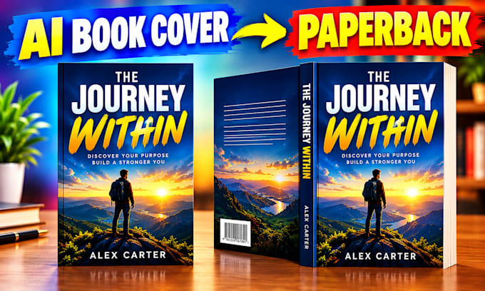convert ai generated book cover to paperback amazon kdp print ready ebook kindle