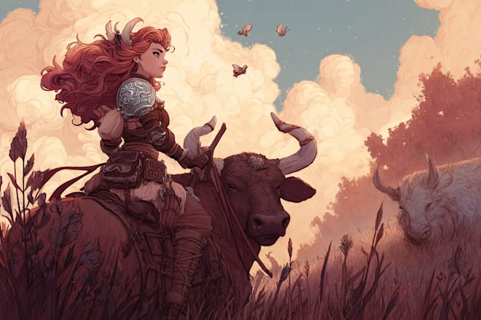 draw a fantasy illustration for you