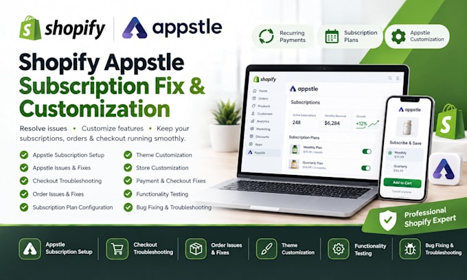 fix customize shopify appstle subscription orders and checkout issues