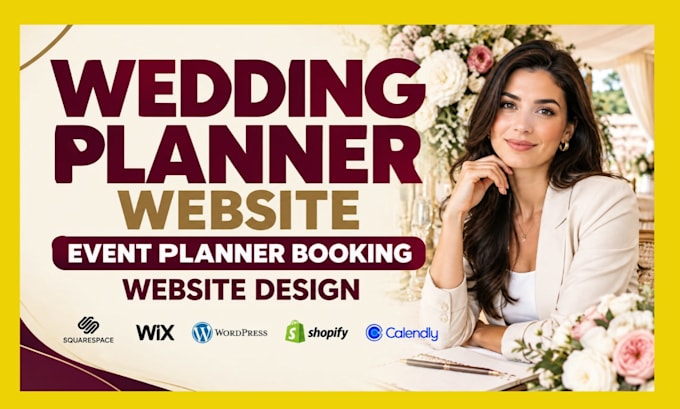 design wedding planner website event planner booking website for event planner