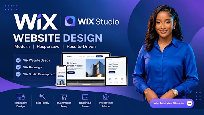 design modern wix website, redesign wix website, wix studio website development