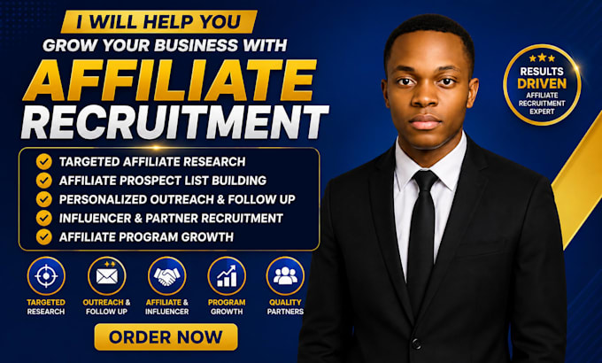 recruit quality affiliates for your affiliate program