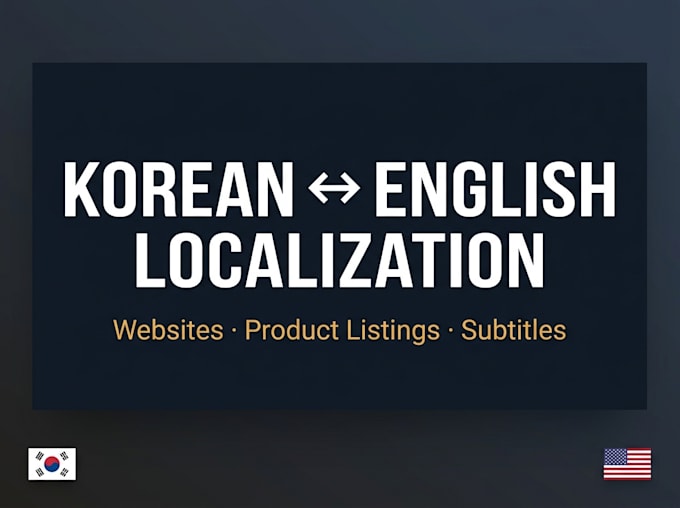 translate and localize korean to english content
