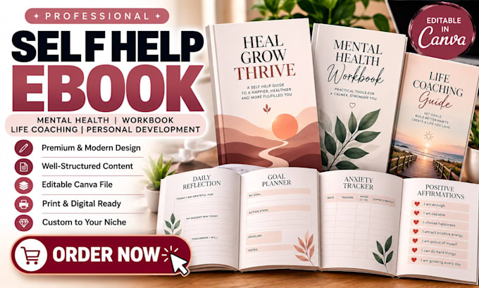 self help workbook, mental health workbook, guided journals and worksheets