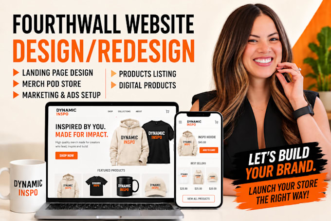 design fourth wall website setup fourthwall store setup fourthwall pod merch