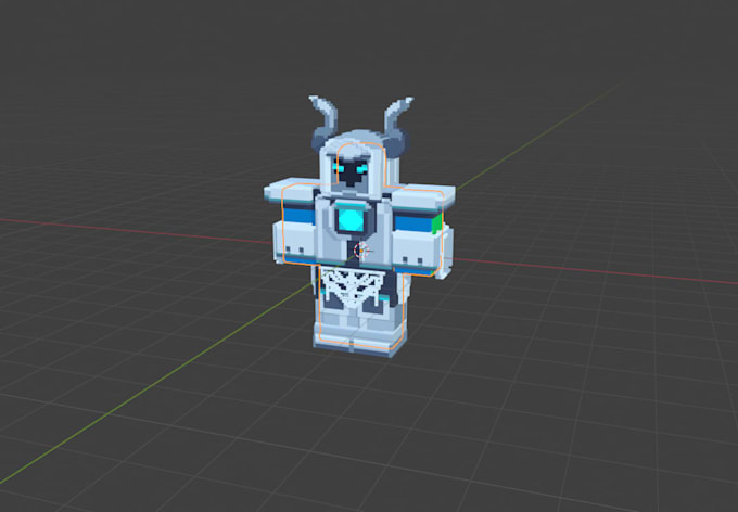 model roblox voxel armor and items, or maps in 3d blender