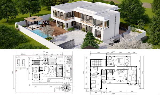 do 2d floor plan 3d floor plan, city permit drawings, house plans 3d rendering