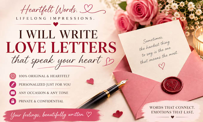 write heartfelt romantic love letter, apology message