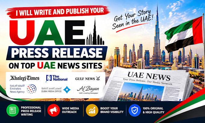 write and publish your uae press release on top uae news sites