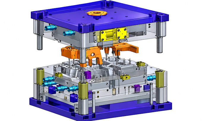 plastic part design injection mold dfm solidworks step cad ready manufacturing