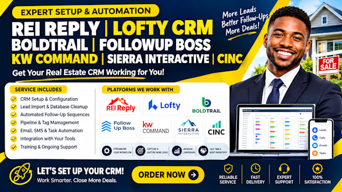 rei reply lofty CRM boldtrail followup boss kw command sierra interactive cinc