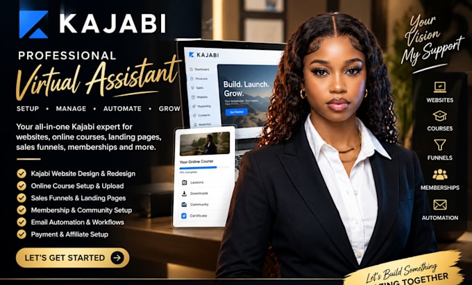 be professional kajabi virtual assistant kajabi website kajabi website course