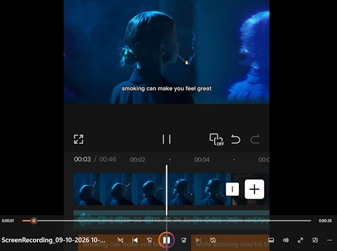 edit short videos for contents