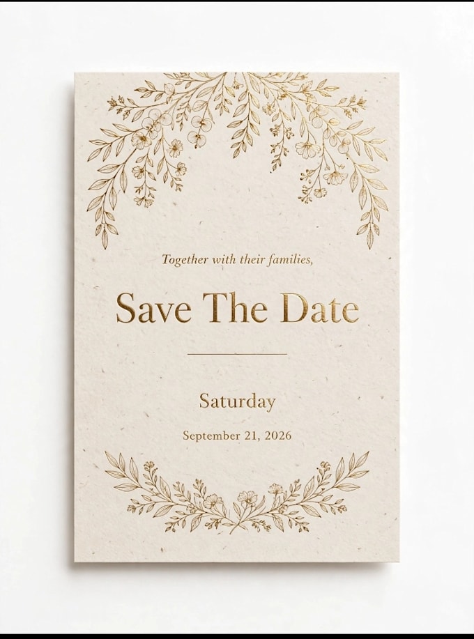design luxury wedding invitation