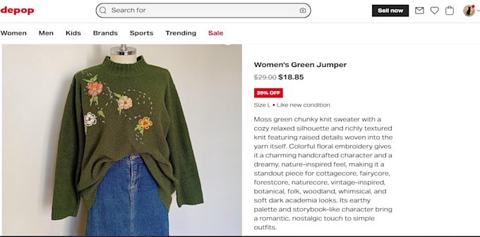 create and publish product listings