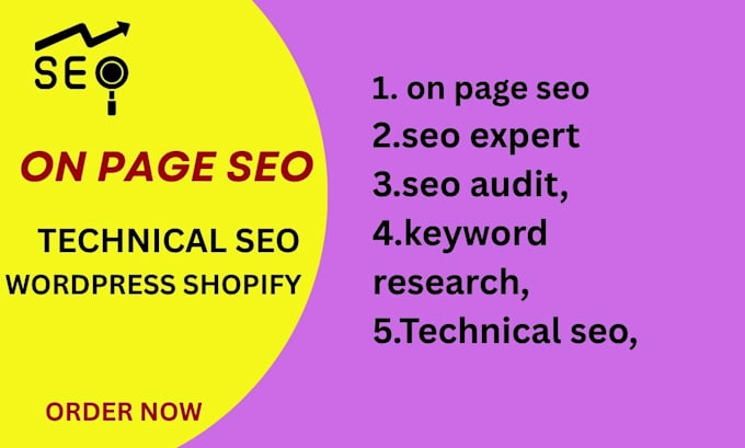 do onsite onpage SEO technical service ecommerce service