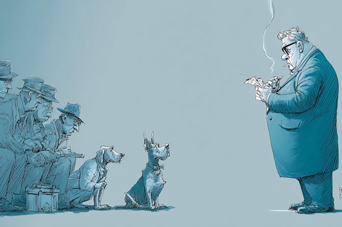create political satire cartoon illustrations