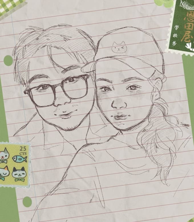draw a stylized portrait of you